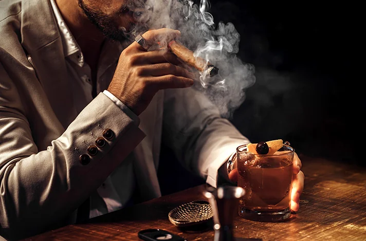 Cigar and Whiskey